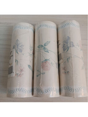 VTG Cottage Core Wallpaper Border Floral Clover Pastel 3 Rolls